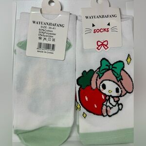 White Hello Kitty Socks